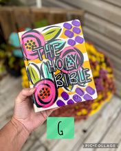 Load image into Gallery viewer, Custom Painted Bible
