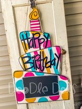 Load image into Gallery viewer, Birthday Cake Door Hanger
