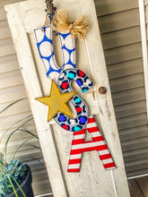 Load image into Gallery viewer, USA Door Hanger w/ Leopard
