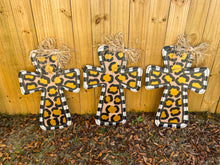 Load image into Gallery viewer, Leopard Print Cross Door Hanger
