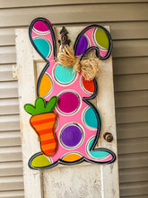 Load image into Gallery viewer, Bunny w/ Carrot 3D Door Hanger
