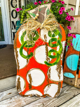 Load image into Gallery viewer, Tall Skinny Pumpkin Door Hanger
