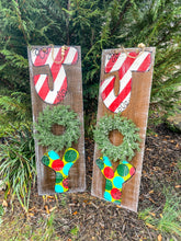 Load image into Gallery viewer, Joy Door Hanger w/ wreath
