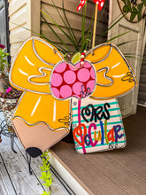 Load image into Gallery viewer, Bow Teacher Door Hanger
