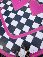 Load image into Gallery viewer, Checkerboard Smiley Face Door Hanger
