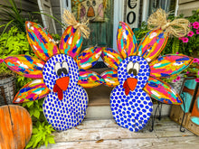 Load image into Gallery viewer, Textured Painted Turkey Door Hanger

