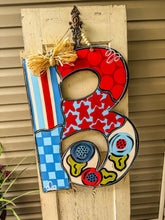 Load image into Gallery viewer, Patriotic Letter Door Hanger

