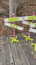 Load and play video in Gallery viewer, Rustic North Pole Sign
