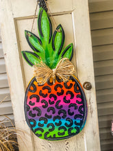 Load image into Gallery viewer, Pineapple Door Hanger (Lisa Frank Inspired)

