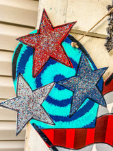 Load image into Gallery viewer, Patriotic Heart Door Hanger (Leopard)

