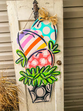 Load image into Gallery viewer, Triple Egg Stack Topiary Door Hanger
