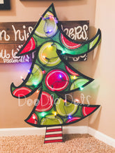 Load image into Gallery viewer, Christmas Tree Door Hanger w/ Lights
