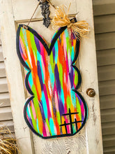 Load image into Gallery viewer, Colorful Easter Bunny Door Hanger
