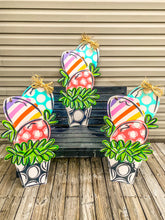 Load image into Gallery viewer, Triple Egg Stack Topiary Door Hanger
