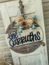 Load image into Gallery viewer, Rustic Name Door Hanger
