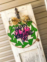 Load image into Gallery viewer, Farmhouse Valentine Wreath Door Hanger
