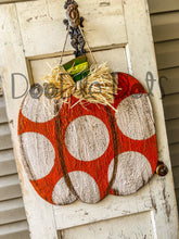 Load image into Gallery viewer, Textured Pumpkin Door Hanger
