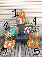 Load image into Gallery viewer, Double Stacked Pumpkin Door Hanger
