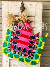 Load image into Gallery viewer, Striped Squared Watermelon Door Hanger
