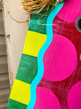 Load image into Gallery viewer, Polka Dotted Squared Watermelon Door Hanger
