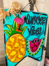 Load image into Gallery viewer, Summer Vibes Banner Door Hanger
